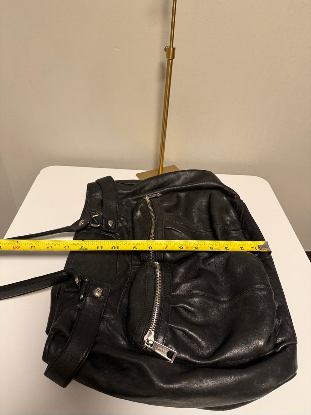 L.A.M.B. Gwen Stefani Black Leather Hobo Bag Shoulder Purse Vintage Cargo Pocket - Picture 14 of 14